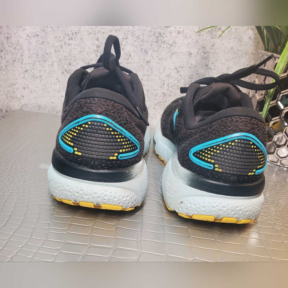Brooks Ghost 16 Men's Running Sneakers "Black/Forged Iron/ Blue" Size 8 - Picture 4 of 12